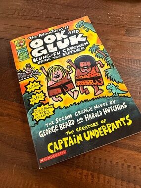 Ook and Gluk Kung-Fu Cavemen from the Future Book Dav Pilkey OOP Graphic Novel